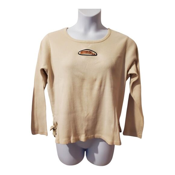 Harley Davidson Womens Long sleeve Shirt - Tan 1W - RH#2 - Picture 8 of 8